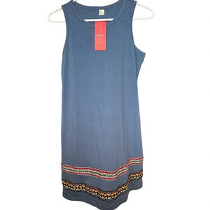 ROMWE Women’s Sleeveless Medium Boho Tank Light Blue Summer Dress BNWT